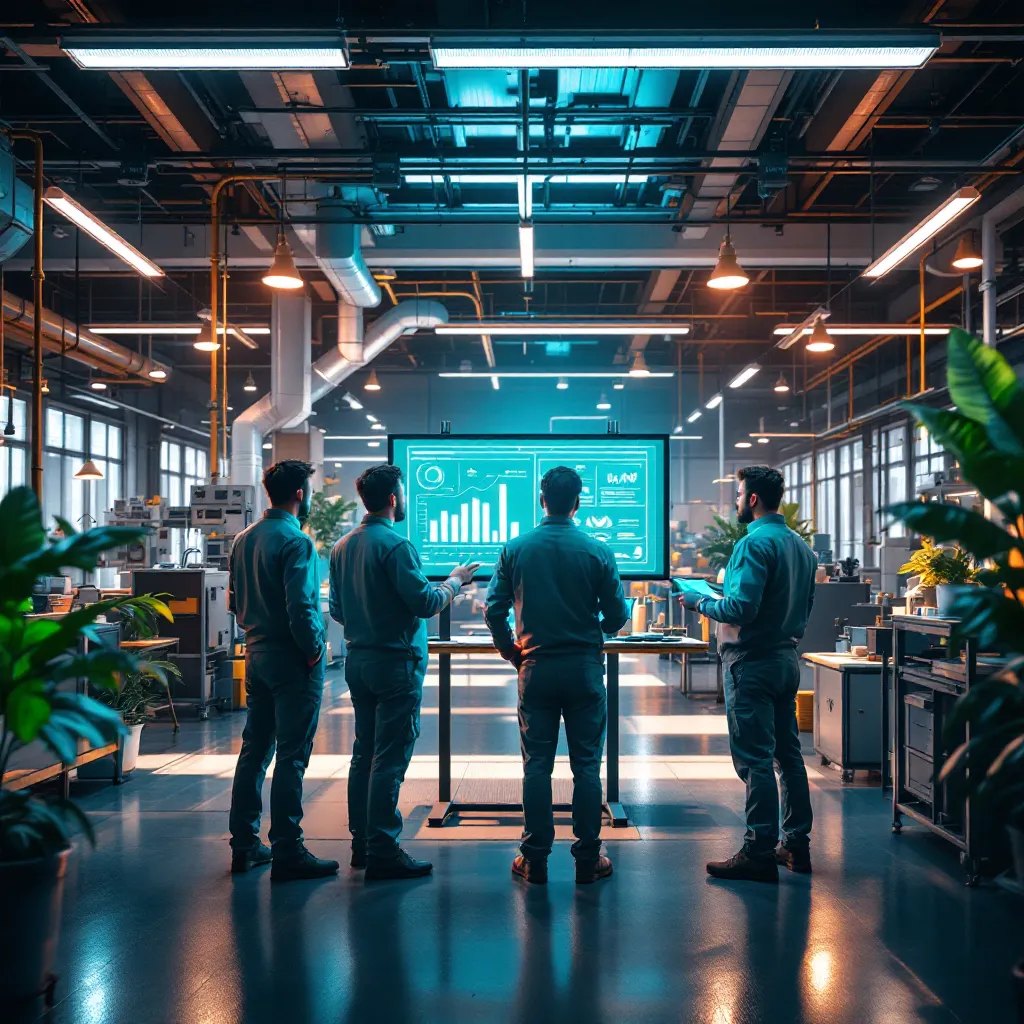 Industrielle Leitwarte — Steuerungszentrum