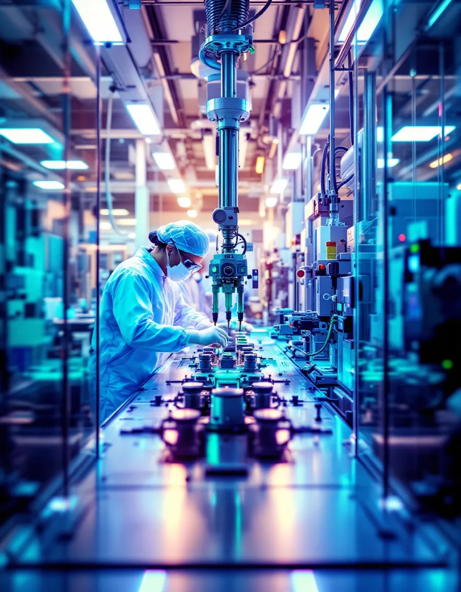 Pharma-Reinraum mit GMP-konformer Anlagentechnik